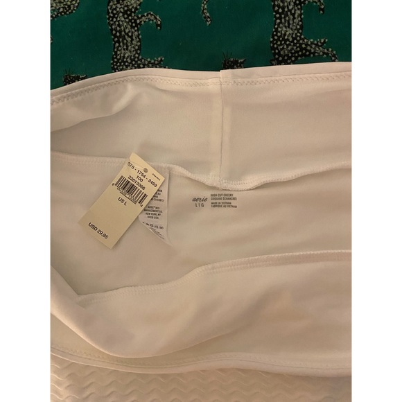 NWT Aerie Jacquard High Cut Cheeky Bikini Bottom - Picture 6 of 9